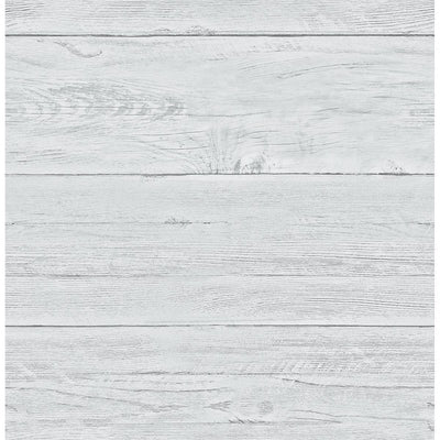 Lt. Blue / Aqua Ship Lap on Paste the Wall Wallpaper
