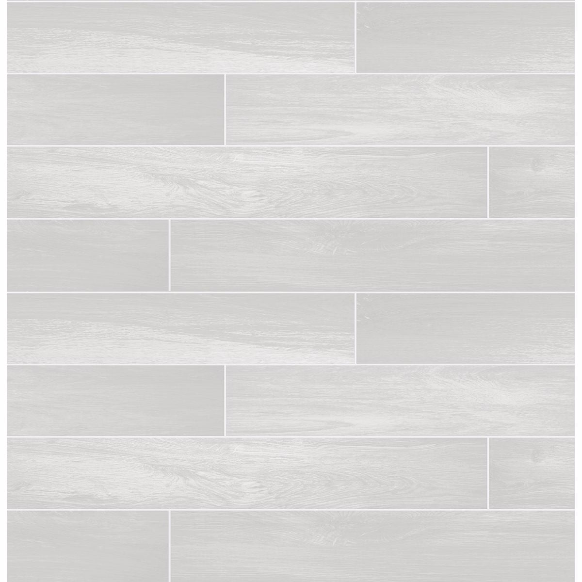 Light Grey Tile w/ Wood Grain on Paste the Wall Wallpaper