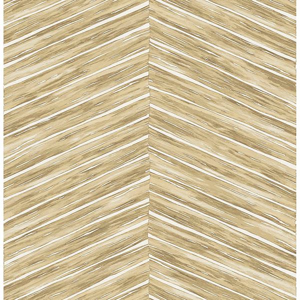 Beige / Brown Chevron Stripes Pattern on Paste the Wall Wallpaper