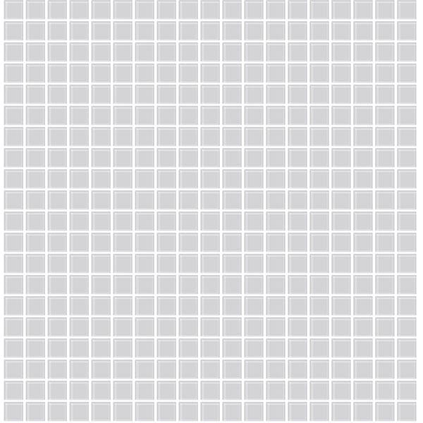 Grey Mosaic Backsplash Tiles 1" on Paste the Wall Wallpaper