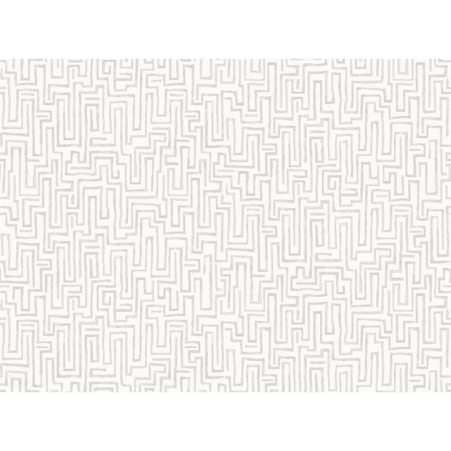Watercolor Grey Maze 12 x 9 Wall Mural Paste the Wall