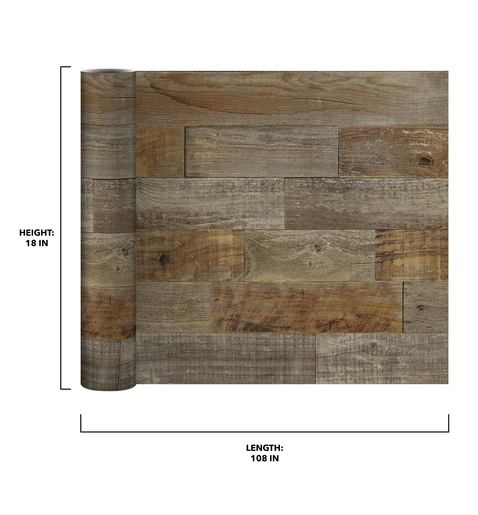 Farm Wood Peel and Stick Backsplash Wallpaper