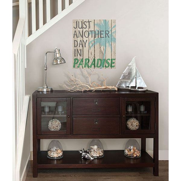 Another Day In Paradise Beach Applique 19 x 17.5 Peel and Stick