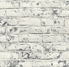 Gray Brick with German Schmear on Unpasted Wallpaper