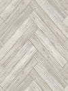 Stacked Chevron Wood in Grey Unpasted Wallpaper