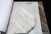 Stacked Chevron Wood in Grey Unpasted Wallpaper