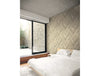 Stacked Chevron Wood in Beige Unpasted Wallpaper