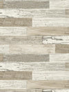 Distressed Beach Wood on 27" Unpasted Wallpaper