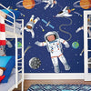 Lost in Space in Blue 6ft x 9ft Unpasted Mural