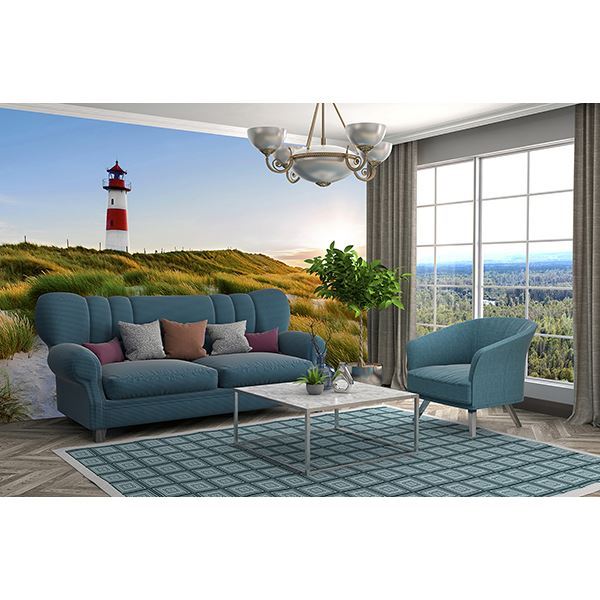 Lighthouse on the Sand Dunes 12' x 8 4" Unpasted Mural