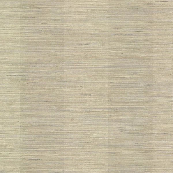 Striped Faux Beige Grasscloth on Easy Walls Wallpaper