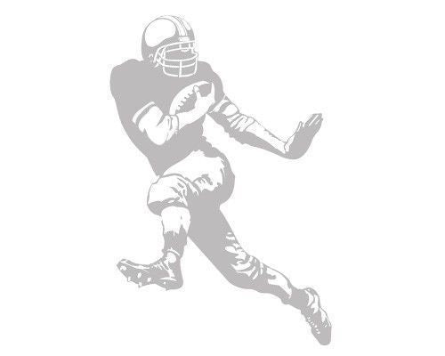 Football Running Back Sudden Shadow Peel & Stick Mini Mural Applique - all4wallswall-paper
