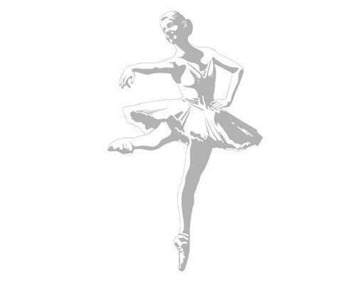Ballerina Ballet Dancer Sudden Shadow Peel & Stick Mini Mural Applique - all4wallswall-paper