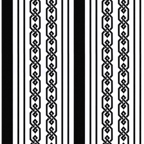 Contemporary - Modern Geometric Black & White Stripes Wallpaper - all4wallswall-paper