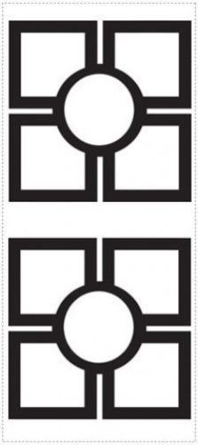 Roommates Oriental Squares Peel & Stick Mural Appliques - all4wallswall-paper