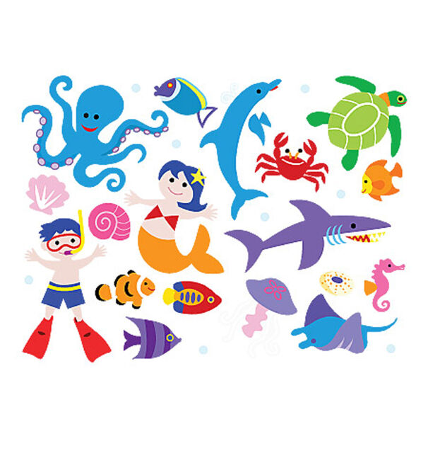 Olive Kids Aquarium Peel & Stick Appliques - all4wallswall-paper