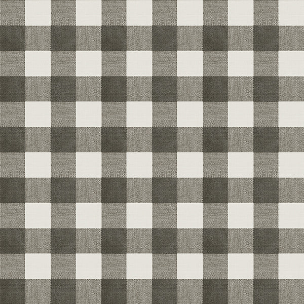 Chesapeake Check Black, White and Grey Gingham Wallpaper - all4wallswall-paper