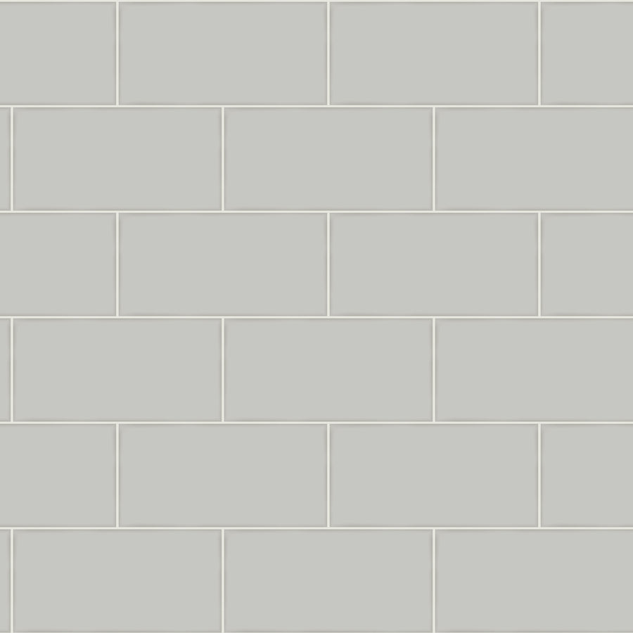 Grey Subway Tile on Easy Walls Wallpaper by Chesapeake - all4wallswall-paper
