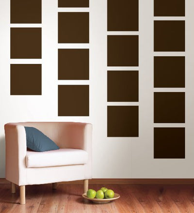 Wall Pops Hot Chocolate Brown Squares - all4wallswall-paper