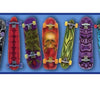 Skateboards Designs on Blue with Blue Edge on Wall Border - all4wallswall-paper