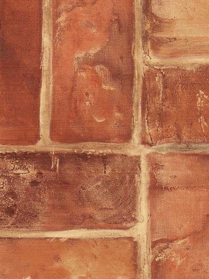 Light Red Brick In Check Pattern Wallpaper - all4wallswall-paper