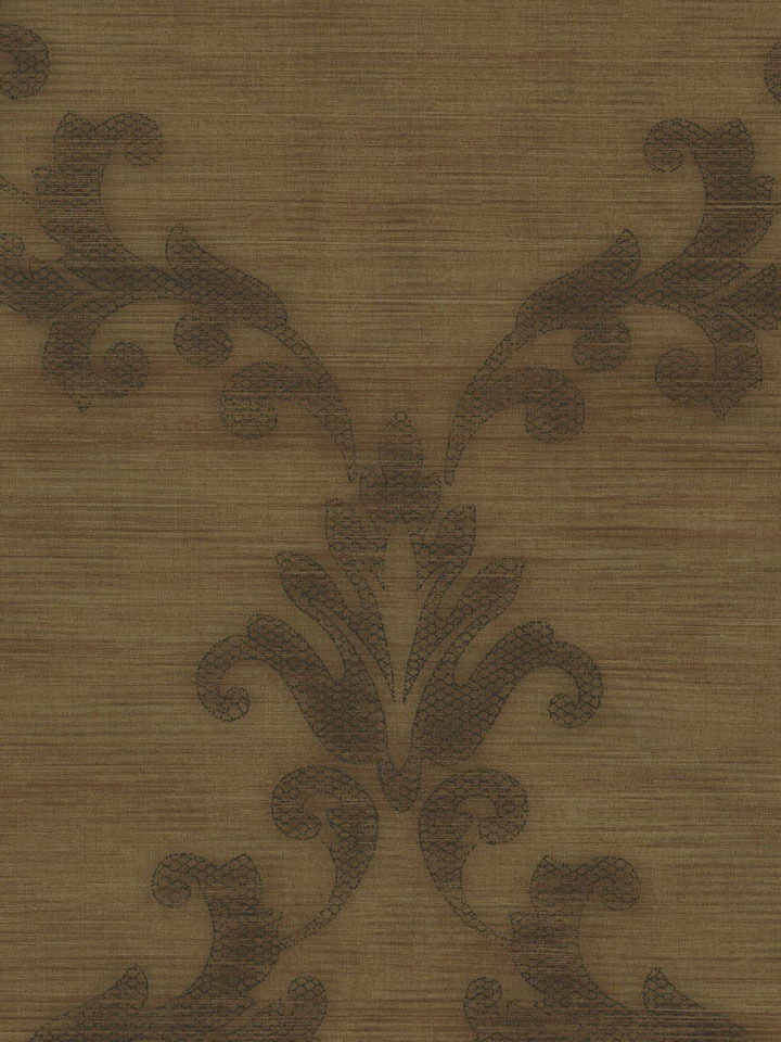 Formal Scroll on Gold Faux String Wallpaper - all4wallswall-paper