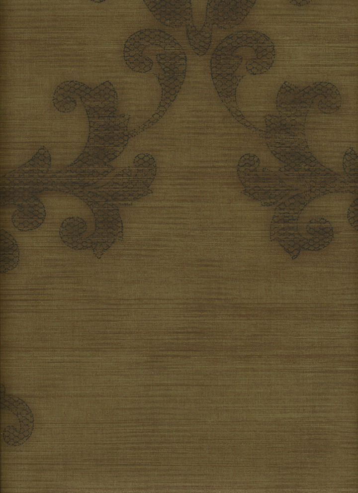 Formal Scroll on Gold Faux String Wallpaper - all4wallswall-paper