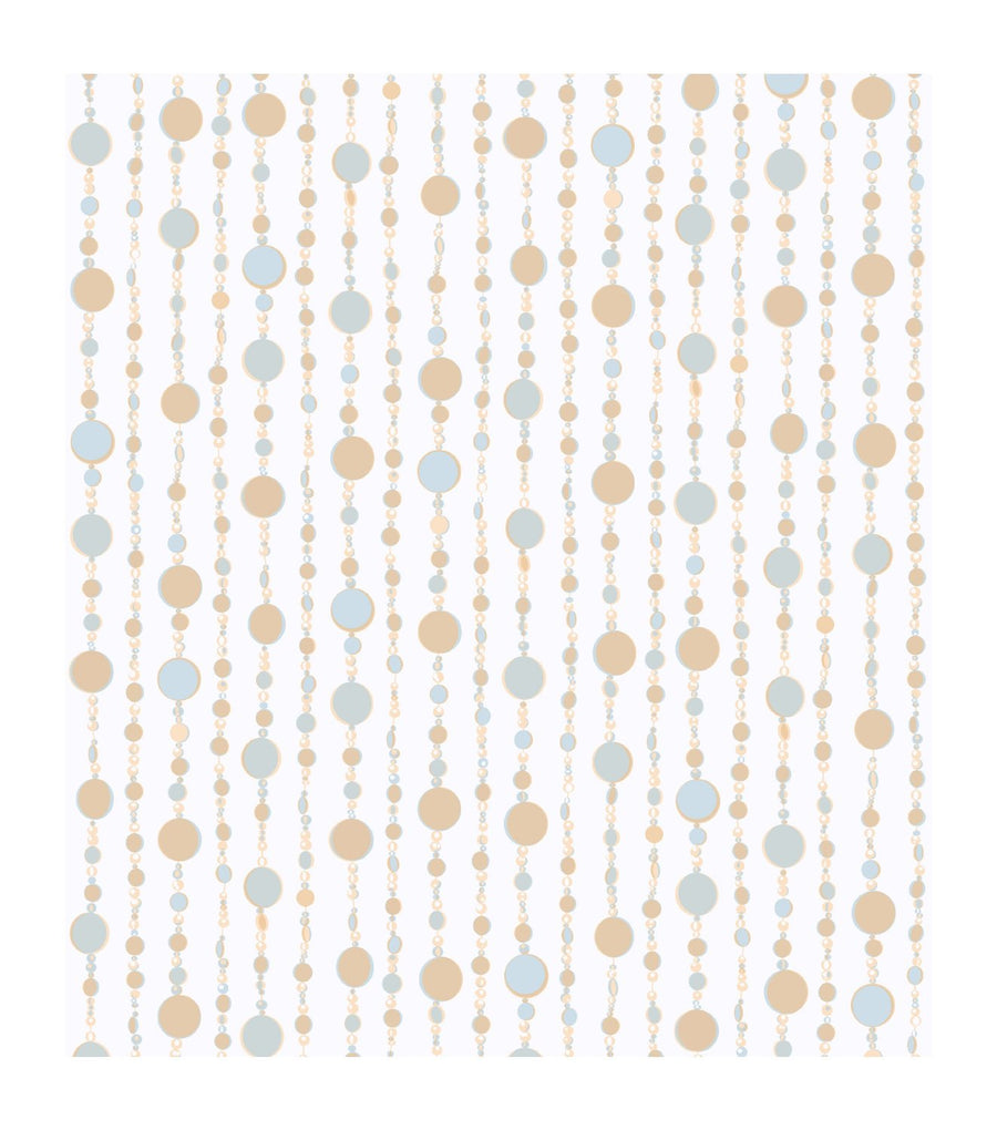 Candice Olson Kids Sparkle Beaded Curtain in Gold and Silver Wallpaper - all4wallswall-paper