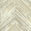 Weathered Herringbone Beige Wood Boards on Sure Strip Wallpaper - all4wallswall-paper