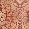 Brown, Beige & Red Formal Damask Wallpaper - all4wallswall-paper