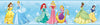 Disney Princess - Princesses on Light Blue Sure Strip Wallpaper Border - all4wallswall-paper