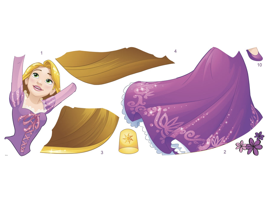 Disney Roommates Princess Rapunzel Mini Mural Peel & Stick - all4wallswall-paper