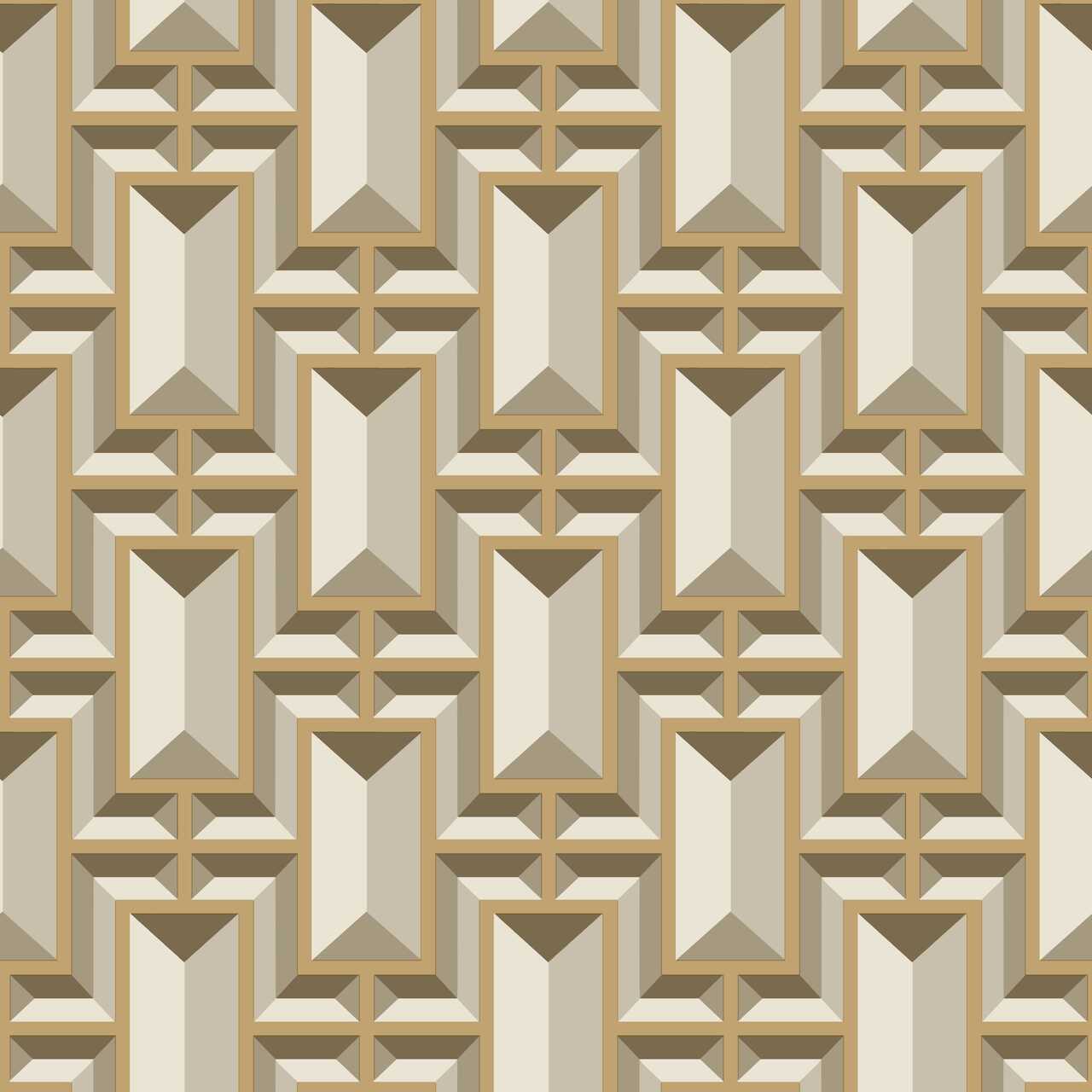 Ashford House Gold Facet Metallic Formal on Sure Strip Wallpaper