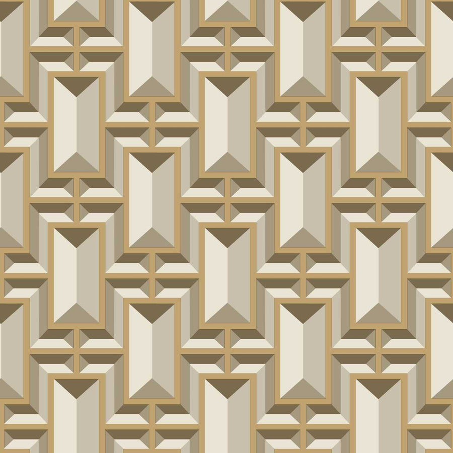 Ashford House Gold Facet Metallic Formal on Sure Strip Wallpaper