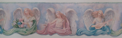 Angels with Laser Cut Religious Wallpaper Border