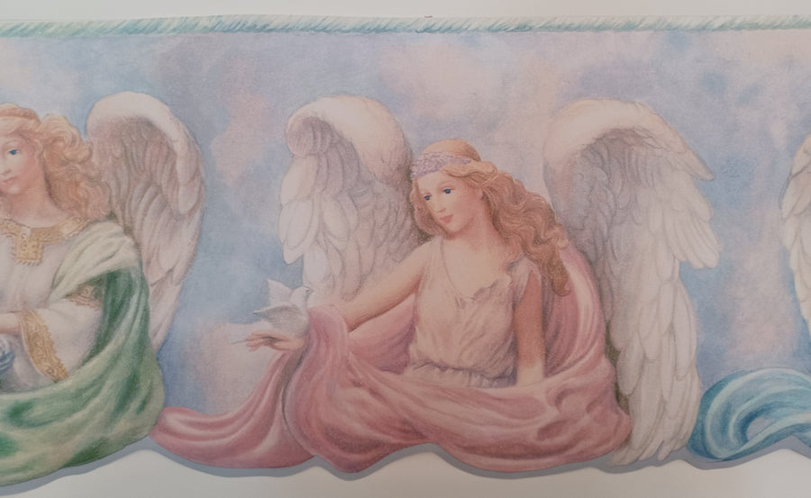 Angels with Laser Cut Religious Wallpaper Border