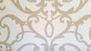 Large Formal Scroll Tan on Soft White Background Wallpaper - all4wallswall-paper