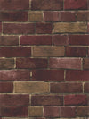 Multiple Shades of Red and Brown Extremely Detailed Brick Wallpaper - all4wallswall-paper