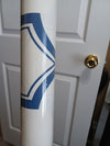 Navy Blue Trellis on Soft White 27" Wide Unpasted Wallpaper