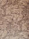 Black on Beige African Jungle Cats Toile Wallpaper
