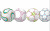 Lime, Purple, Pink Laser Cut Soccer Balls Sure Strip Wallpaper Border - all4wallswall-paper