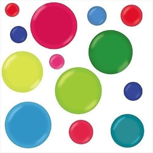 Colorful Bubbles Jumbo Peel & Stick Appliques - all4wallswall-paper