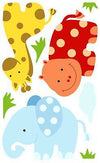 Polka Dotted Baby Jungle Animal Peel and Stick Mini Mural Appliques - all4wallswall-paper