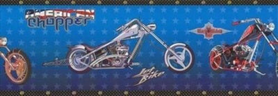 American Chopper Motorcycle Sure Strip Wallpaper Border - all4wallswall-paper
