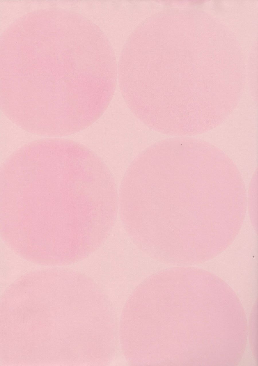 Pink on Pink Large Polka Dots Wallpaper - all4wallswall-paper