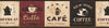 Coffee Cafe Caffe Espresso Signs Black Edge Wallpaper Border
