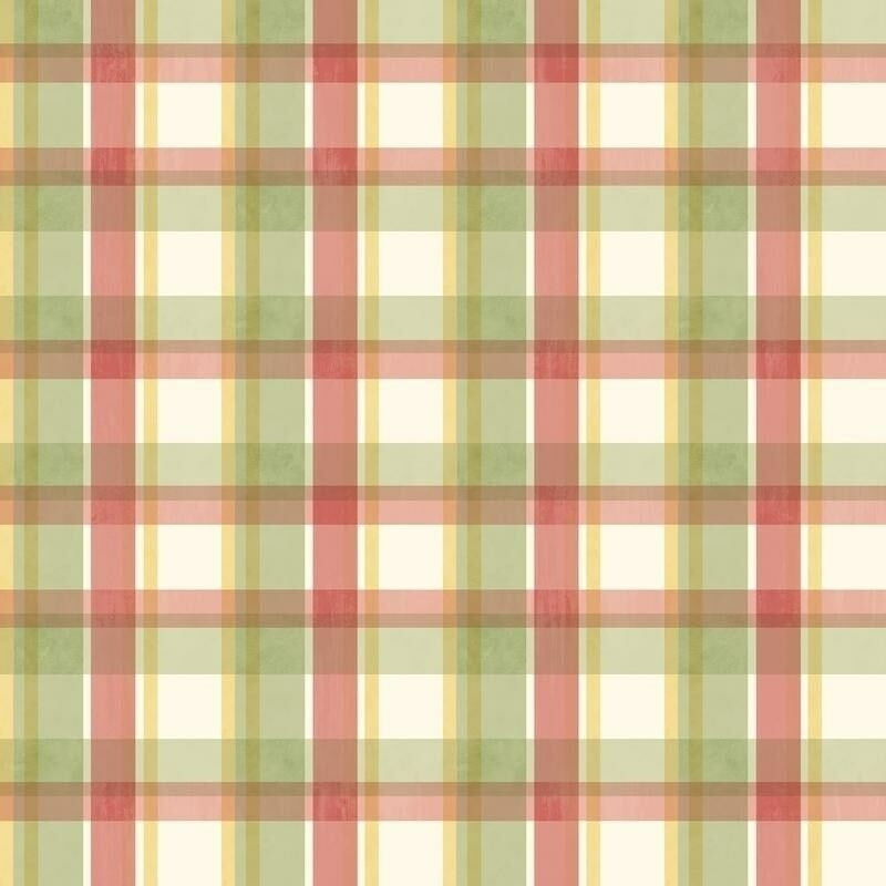 Coastal Waters Sunny Plaid Multicolor Easy Walls Wallpaper - all4wallswall-paper