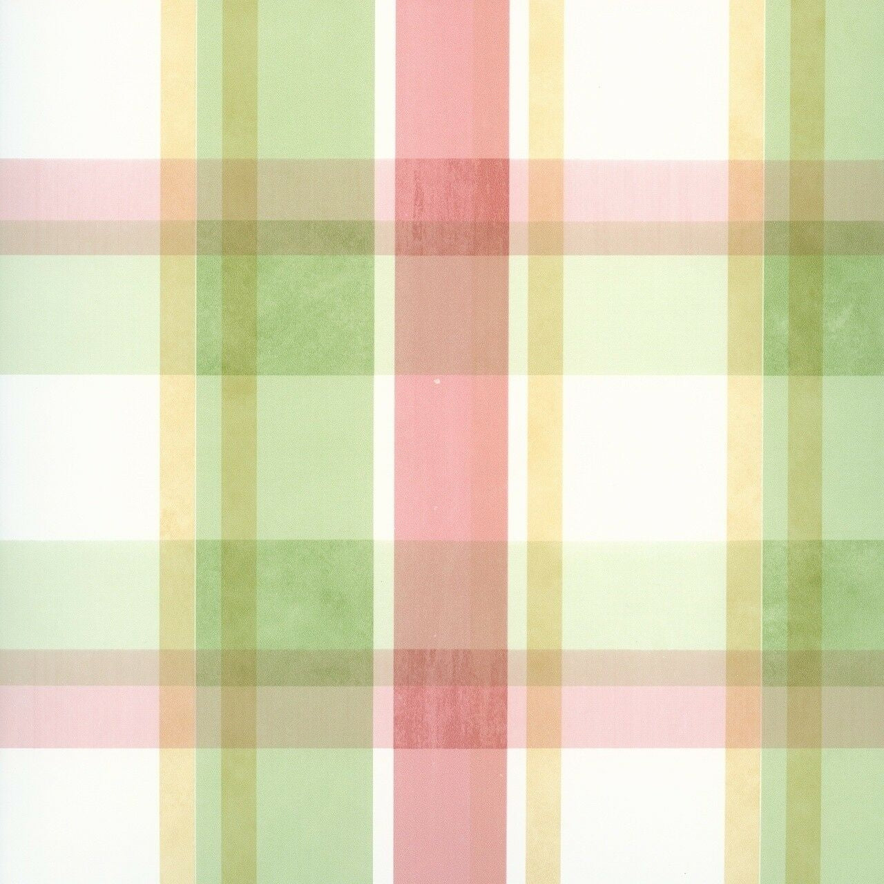 Sunny Plaid Multicolor Wallpaper