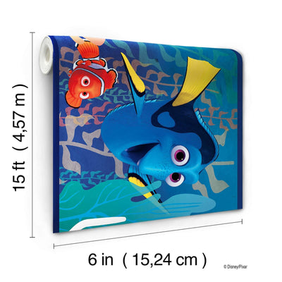 Disney Dory & Nemo in the Blue Sea on Sure Strip Wallpaper Border - all4wallswall-paper