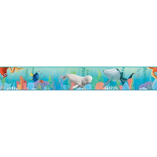 Disney Finding Dory in the Aqua Sea on Sure Strip Wallpaper Border - all4wallswall-paper